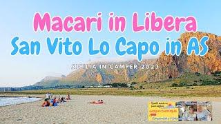 L’incontaminata spiaggia di MACARI e la nuova Area Sosta a SAN VITO LO CAPO