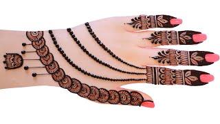 easy top Arabic mehndi design-weddingDulhan special #mehndidesign-simple#henna #madhi#eid #mehandi