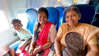 അമ്മയുടെ ആദ്യ വിമാനയാത്ര  Our First international trip ️ Dubai