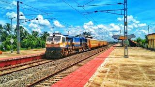 CRS Inspection train on Katwa - Ahmadpur stretch with HWH WDP4D | Labpur station #shorts