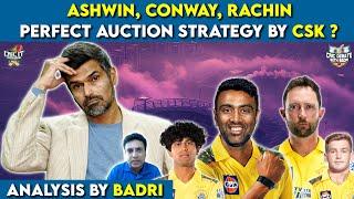 Ashwin, Conway, Rachin - Perfect Auction strategy by CSK ? - Analysis by Badri | Cric It with Badri