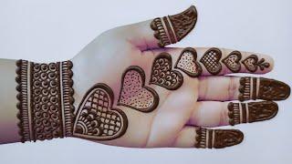 Heart special front mehndi design| simple mehndi design| mehndi designs| mehandi design easy