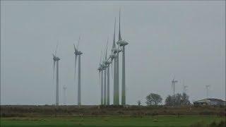 Nordfriesland Tour 2019, wind turbines between Ockholm and Bordelum