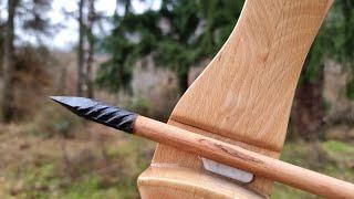 Forging Bodkin Arrowhead From a Rebar - Homemade Arrows