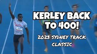 Fred Kerley Moving To 400m? | Kerley Wins 2023 Sydney Track Classic 400m