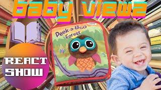 Peek-a-Boo Forest Cloth Book Reaction - Kids Book Read Aloud |