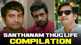 Ithuku illaya sir oru end uh!  | Santhanam Thuglife Comedy compilation | Epic Counters | Adithya TV