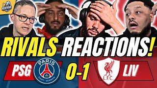 LIVERPOOL RIVALS REACTION TO PSG 0-1 LIVERPOOL | UEFA CHAMPIONS LEAGUE FAN REACTIONS