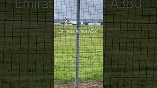 Emirates Airbus A380 Lands at Glasgow International Airport #airbusa380