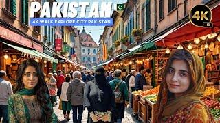 4K Walking Tour: Most Epic 3-Hours Untold Stories of Pakistan Local Markets | Street Walking Tour