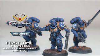 EP 120 REVIEW FIRST TIME SPACE MARINES ASSAULT INTERCESSORS + PAINTS SET