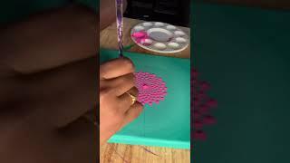 Neon Dot Mandala Art