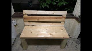 A WOODEN PATIO LAWN CHAIR FROM SCRATCH