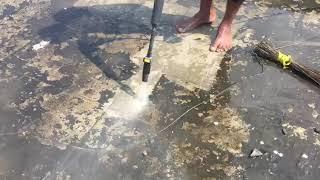 How to clean terrace before waterproofing coating-part 1