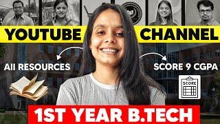 Scored 9 Cgpa By Following These Youtube Channel | Best Youtubers for B.tech 1st Year
