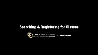 Pre-Business Class Search Video 2020