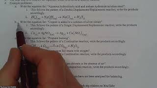 How to Write a Chemical Equation WS - Stepwise Solutions and Examples