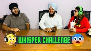 WHISPER CHALLENGE WITH BROTHER & SISTER || FUNNIEST WHISPER CHALLENGE || ( Gurjit singh vlogs )