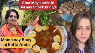 Ghar May Karele ki Bel Ne Sabko Shock kar Diya || Gardening || Mama Nay Banay Kofte Andy Full Recipe