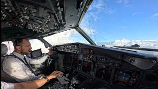 Boeing 737 Amazing Takeoff  Cockpit View | Best Cockpit Landing Video | GoPro 12 | Full Flight