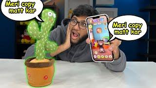 Talking Cactus VS Talking Tom battle is too Funny !