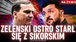 Zełenski ostro starł się z Sikorskim: problemy w stosunkach Ukrainy z Polską