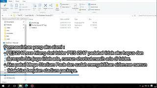 Cara Simpel dan Mudah Mengatasi sider.exe tak berfungsi | Kendala PES2017.exe setelah download ulang