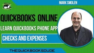 Checks and Expenses QuickBooks Online Phone App
