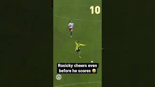 Rosicky cheers even before he scores 