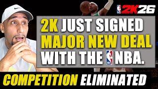 2K JUST SIGNED A MAJOR NEW DEAL WITH THE NBA...FUTURE COMPETITION ELIMINATED | NBA 2K26 NEWS UPDATE