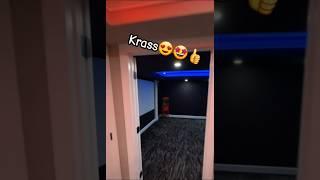 Krass#heimkino #lounge #bar #mancave #hobby #hometheater #gamingroom #fitness #shorts #shortsfeed