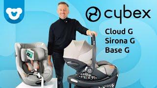 Cybex Cloud G - rozkładany, obrotowy fotelik samochodowy dla noworodka. Cybex Sirona G, Cybex Base G