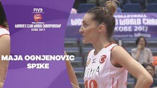 Maja Ognjenovic and her sneaky spike - Women's Club World Championship 2017 Kobe