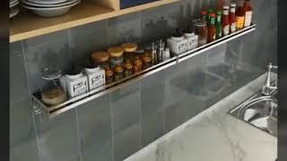 stainless steel kitchen shelf rack wall