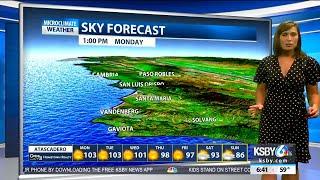 Warm weather and high winds continue for San Luis Obispo, Santa Barbara Counties