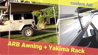 ARB Awning Custom Install on Yakima Roof Rack - Jeep Wrangler - Josh's Garage