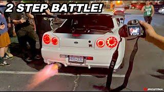 2 Step Battle Shuts Down Parking Lot!