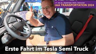 Erste Fahrt im Tesla Semi Truck