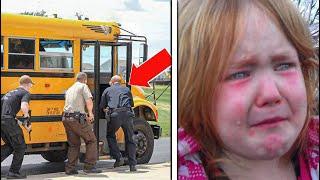 Little Girl Cries Before Getting on School Bus Every Day, Her Stepdad Follows Her And Sees Why