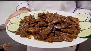 This video will make you fall in love with Goat Liver / HOW TO PREPARE WET FRIED LIVER (GOAT LIVER)