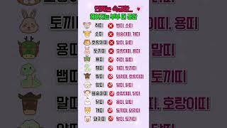 안맞는 속궁합…헤어지는 부부띠 궁합  #띠별운세 #궁합 #부부 #쇼츠 #shorts
