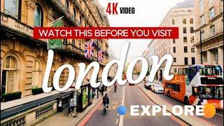 LONDON STREET VIEW IN 4K  Experiencing the City's Beauty in 4K .PART 1