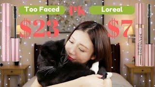 最爆睫毛膏/7小时对比测评/Loreal Lash Paradise VS. Too Faced Better than Sex