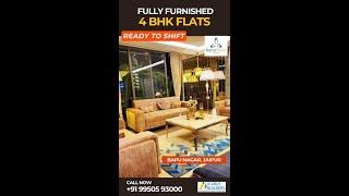 MOST LUXURIOUS READY-TO-SHIFT FULLY FURNISHED 4 BHK FLATS AT VERY PRIME LOCATION BAPU NAGAR, JAIPUR