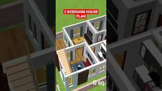 Low Cost Village House Planing | 3d Floor Plan Tour #shorts
