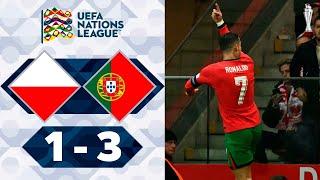 Cristiano Ronaldo Goal | Poland vs Portugal 1-3 Highlights | UEFA Nations League 2024