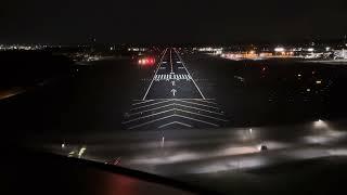 Challenger 605 Nighttime Landing Equipped With Whelen Parmetheus G3 LED Landing/Taxi Lights