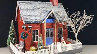 How to Make Christmas House from Cardboard