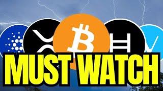 Crypto Market FLUSH HAPPENED !! | What Does This Mean? (XRP, HBAR, Cardano, Vechain, BTC)️