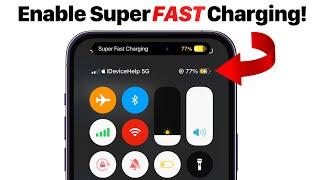 Enable SUPER FAST Charging on Your iPhone (FREE)